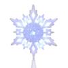 Kurt S. Adler JEL0310CW 10" Cool White Glitter Snowflake Tree Topper view 1