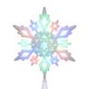Kurt S. Adler JEL0310M 10" Red/Green/Blue LED Glitter Snowflake Tree Topper view 2
