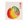 BAIHT HOME Cotton Linen Japanese Noren Doorway Curtain Tapestry Hokusai Ukiyoe Room Divider 33.5" Width x 35.5" Long (Fish) view 3