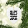 Designsify Christmas Tree Decoration, All I Care About is Scottish Deerhound, Heart Ornament, Gifts for Birthday Anniversary Valentines Mom Mothers Fathers Day Party, to Men Women Him Her Friend view 2