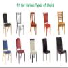 DreamHigh Lycra Fitted Stretchable Wedding Party Banquet Chair Covers-White-12PC view 2