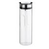 WMF Motion Water Carafe 1.25Litres Height 29cm Glass Carafe Closeup Silicone Lid Lock Handle Dishwasher Safe, 9.8cm, Silver view 1