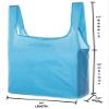 Mato & Hash Reusable Shopping Bags | Large Fold Up Shopping Bag, Heavy Duty Shopper Tote - 50PK Teal CA2670 view 2