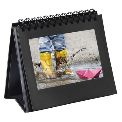 Hama Spiral Book Stand for 12 Pictures up to 11 x 15 cm with Sayings Black, One Size