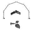 A&F Rod Dcor - Leaf 13/16" 6-Sided Bay Window Curtain Rod 28-48 inch (each side) - Black view 2