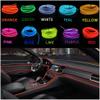 1-Pack 5m/16.4ft Purple Neon LED Light Glow EL Wire - 3.2 mm Thick - Powered by 6V Portable - 4AAA - Sound Active - Craft Neon Wire String Light for DIY Project Costume Accessories Cosplay view 4