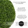 3rd Street Inn XL Cypress Topiary Ball - Artificial Plant Set - Indoor/Outdoor Wedding Party Decor - Faux Foliage Garden Sphere - Tree and Bush Substitute (19") view 2