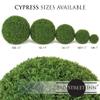 3rd Street Inn XL Cypress Topiary Ball - Artificial Plant Set - Indoor/Outdoor Wedding Party Decor - Faux Foliage Garden Sphere - Tree and Bush Substitute (19") view 3