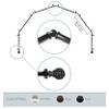 Baroque 13/16" 6-Sided Bay Window Curtain Rod 28-48" (Each Side) - Black view 2