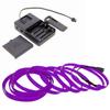 1-Pack 5m/16.4ft Purple Neon LED Light Glow EL Wire - 2.3 mm Thick - Powered by 6V Portable - 4AAA - Sound Active - Craft Neon Wire String Light for DIY Project Costume Accessories Cosplay view 1