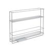 Metaltex in & Out Sliding Spice Rack Kitchen Storage Rack for Seasonings and Condiments - Polytherm Metallic, 28 x 22 x 6 Centimeters view 1