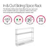 Metaltex in & Out Sliding Spice Rack Kitchen Storage Rack for Seasonings and Condiments - Polytherm Metallic, 28 x 22 x 6 Centimeters view 3