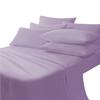Bedding Empire Luxurious 7 Piece Solid Bedding Set (3pc Duvet Cover + 4pc Sheet Set) 100% Egyptian Cotton 500 Thread Count California King Size, Lavender Color view 3