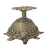 Bastar Tribal Dhokra Art Brass Tortoise Candle Stand handicrafts Product by Bharat HaatBH06454 view 3