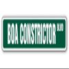 BOA Constrictor Street Sign Novelty Reptile Snake Lover Animal | Indoor/Outdoor | 30" Wide view 1