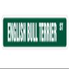 English Bull Terrier Street Sign Dog Lover Owner Breeder Vet | Indoor/Outdoor | 30" Wide view 1