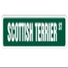 Scottish Terrier Street Sign Dog Lover Great Breeder Owner | Indoor/Outdoor | 36" Wide view 1
