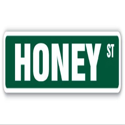 Honey Street Sign bee Bees hive Clover Wax | Indoor/Outdoor | 36" Wide