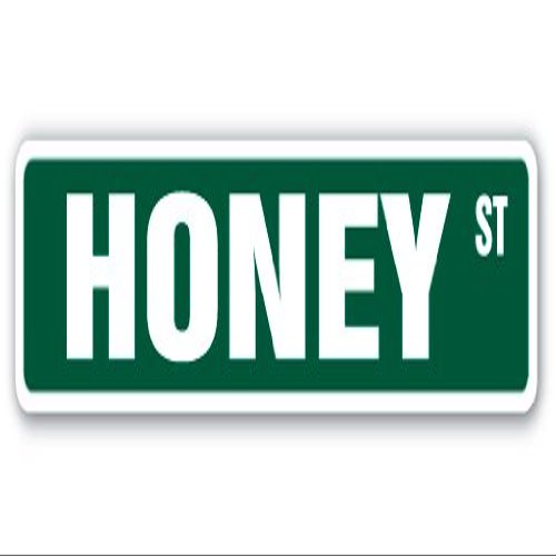 Honey Street Sign bee Bees hive Clover Wax | Indoor/Outdoor | 36" Wide