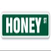 Honey Street Sign bee Bees hive Clover Wax | Indoor/Outdoor | 36" Wide view 1