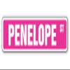 Penelope Street Sign Childrens Name Room Sign | Indoor/Outdoor | 36" Wide view 1