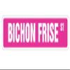 Bichon Frise Street Sign Area Lover pet Dog Bedroom | Indoor/Outdoor | 36" Wide view 1