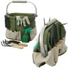 Foldaway Garden Tool Carry Bag Set w Aluminum Frame view 1