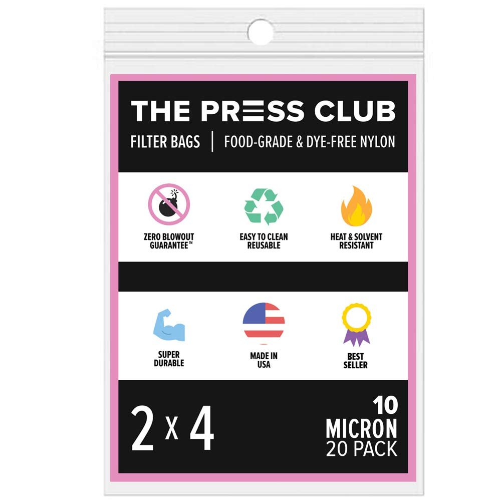 10 Micron | Premium Nylon Tea Filter Bags | 2" x 4" | 20 Pack