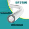 Houseables 1/4 Tubing, Clear Tubing, Clear Hose, 1/4 ID x 3/8 OD, 100FT, Plastic Tube, Vinyl Hose, Flexible, PVC, Food Grade, Industrial Flex Pipe For Water, Brewing, Beverage Pump, Homebrew, Siphon view 2