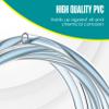 Houseables 1/4 Tubing, Clear Tubing, Clear Hose, 1/4 ID x 3/8 OD, 100FT, Plastic Tube, Vinyl Hose, Flexible, PVC, Food Grade, Industrial Flex Pipe For Water, Brewing, Beverage Pump, Homebrew, Siphon view 3