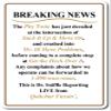 Breaking News Sign | Indoor/Outdoor | 20" Tall view 1