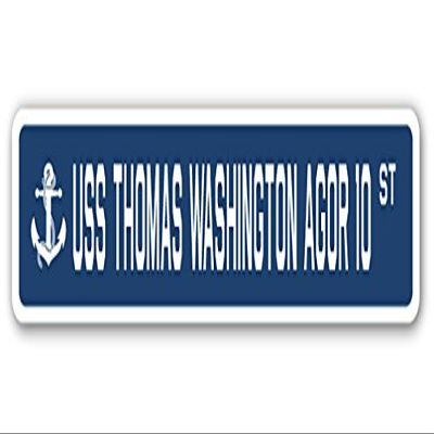 USS Thomas Washington AGOR 10 Street Sign us Navy Ship Veteran Sailor Gift
