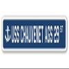 USS CHAUVENET AGS 29 Street Sign us Navy Ship Veteran Sailor Gift view 1