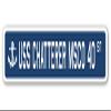 USS Chatterer MSCO 40 Street Sign us Navy Ship Veteran Sailor Gift view 1