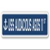USS Audacious AGOS 11 Street Sign us Navy Ship Veteran Sailor Gift view 1