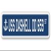USS Dashiell DD 659 Street Sign us Navy Ship Veteran Sailor Gift view 1