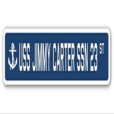 USS Jimmy Carter SSN 23 Street Sign us Navy Ship Veteran Sailor Gift