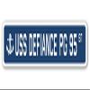 USS Defiance PG 95 Street Sign us Navy Ship Veteran Sailor Gift view 1
