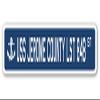 USS Jerome County LST 848 Street Sign us Navy Ship Veteran Sailor Gift view 1
