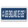 USS England DE 635 Street Sign us Navy Ship Veteran Sailor Gift view 1