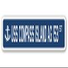 USS Compass Island AG 153 Street Sign us Navy Ship Veteran Sailor Gift view 1