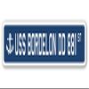 USS BORDELON DD 881 Street Sign us Navy Ship Veteran Sailor Gift view 1
