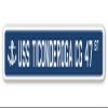 USS Ticonderoga CG 47 Street Sign us Navy Ship Veteran Sailor Gift view 1