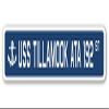 USS Tillamook ATA 192 Street Sign us Navy Ship Veteran Sailor Gift view 1
