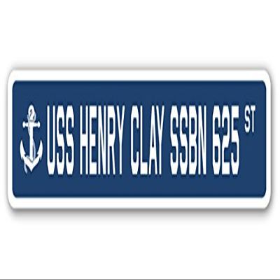 USS Henry Clay SSBN 625 Street Sign us Navy Ship Veteran Sailor Gift