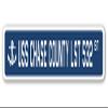 USS Chase County LST 532 Street Sign us Navy Ship Veteran Sailor Gift view 1