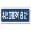 USS Cormorant MSC 122 Street Sign us Navy Ship Veteran Sailor Gift view 1