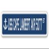 USS Cape Lambert AKR 5077 Street Sign us Navy Ship Veteran Sailor Gift view 1