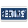 USS Gordon AKR 296 Street Sign us Navy Ship Veteran Sailor Gift view 1