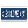 USS Bold MSO 424 Street Sign us Navy Ship Veteran Sailor Gift view 1